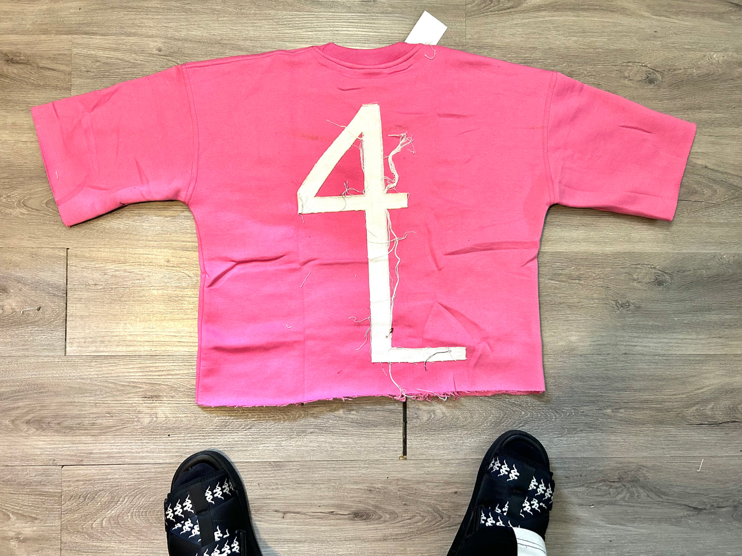 MU Boxy Tee “ Pink / White “