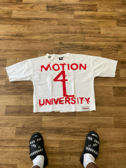 Motion U Boxy Tee “ Red “