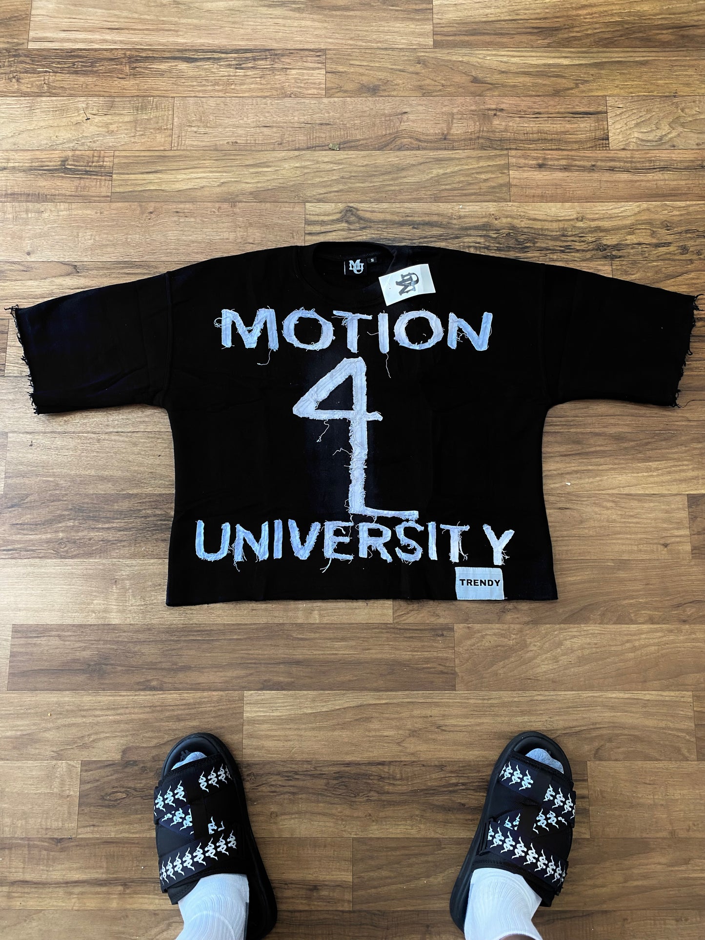 Motion U Boxy Tee “ Black “